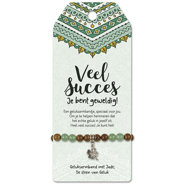 Vriendschapsarmband Veel Succes - Lucky Touch - Bedankjes & Cadeautjes