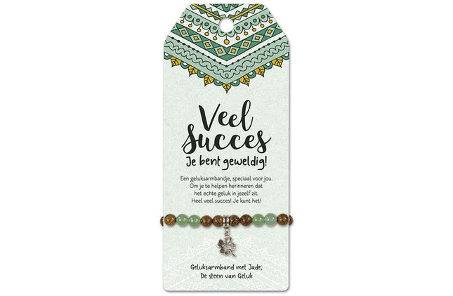 Vriendschapsarmband Veel Succes - Lucky Touch - Bedankjes & Cadeautjes