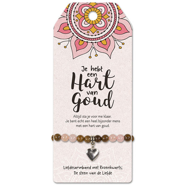 Vriendschapsarmband Hart van Goud