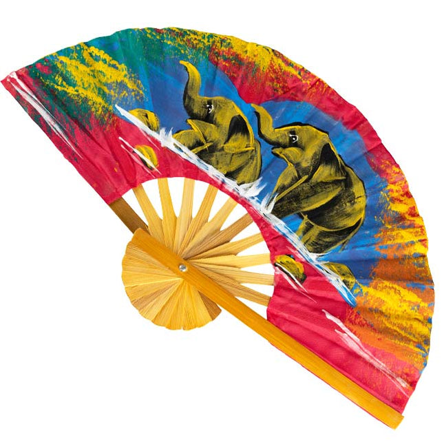 Waaier Olifanten (40cm) - Lucky Touch - Bedankjes & Cadeautjes