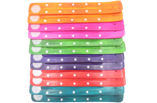 Wierookplankje Hout gekleurd Flower of Life (26cm)