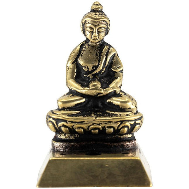 Wierookbrander Boeddha messing - Lucky Touch - Bedankjes & Cadeautjes