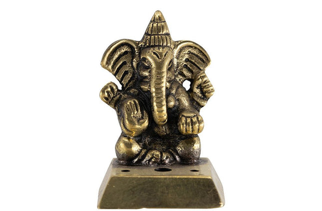 Wierookbrander Ganesha messing - Lucky Touch - Bedankjes & Cadeautjes