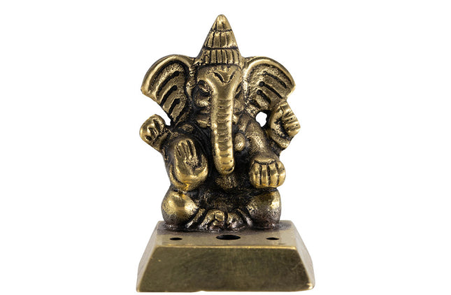 Wierookbrander Ganesha messing