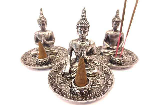 Wierookhouder Boeddha Set van 3 - Lucky Touch - Bedankjes & Cadeautjes