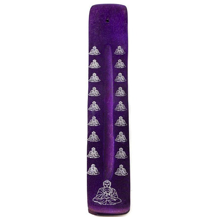 Wierookplankje Hout gekleurd Boeddha (26cm) - Lucky Touch - Bedankjes & Cadeautjes