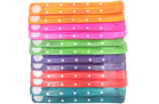 Wierookplankje Hout gekleurd Flower of Life (26cm) - Lucky Touch - Bedankjes & Cadeautjes